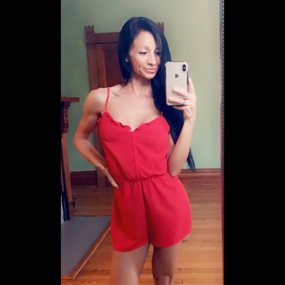 Red romper
